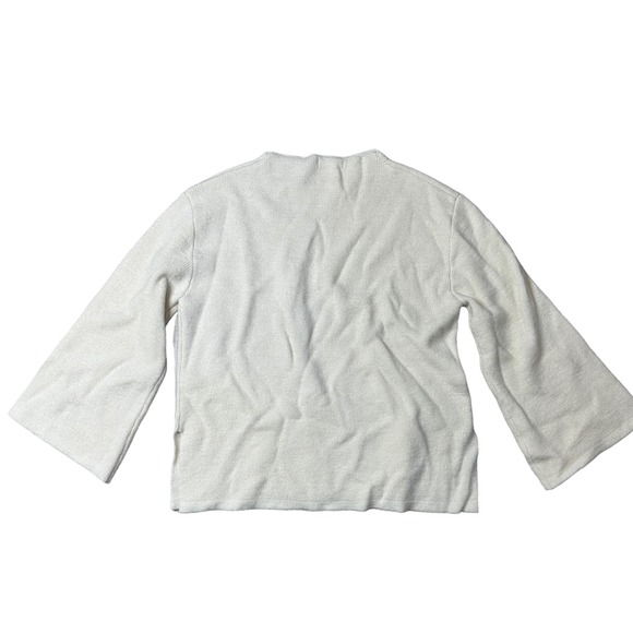 Loeil Cream Crew Neck Pullover Sweater Small Rare - Picture 4 of 4